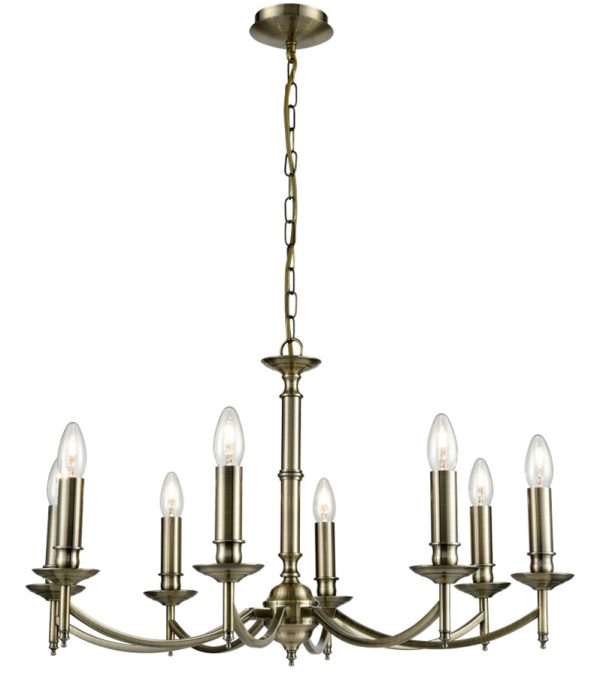 Franklite FL2091/8 Petrushka 8 light traditional chandelier in bronze