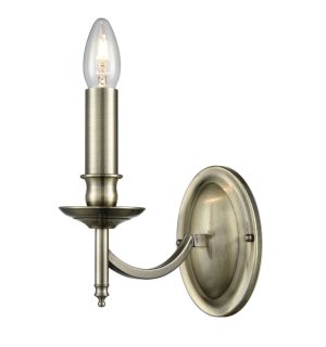 Franklite FL2091/1 Petrushka single traditional wall light in bronze