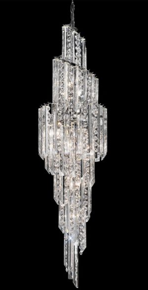 Franklite FL2264/11 Valentina large 11 light spiral Italian crystal chandelier