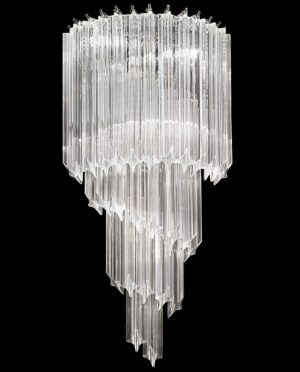 Franklite FL2266/3 Valentina large 3 light crystal spiral wall light