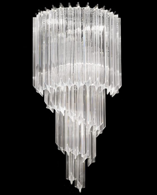 Franklite FL2266/3 Valentina large 3 light crystal spiral wall light