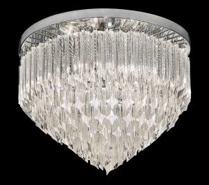 Franklite FL2268 Valentina 6 lamp flush mount crystal ceiling light