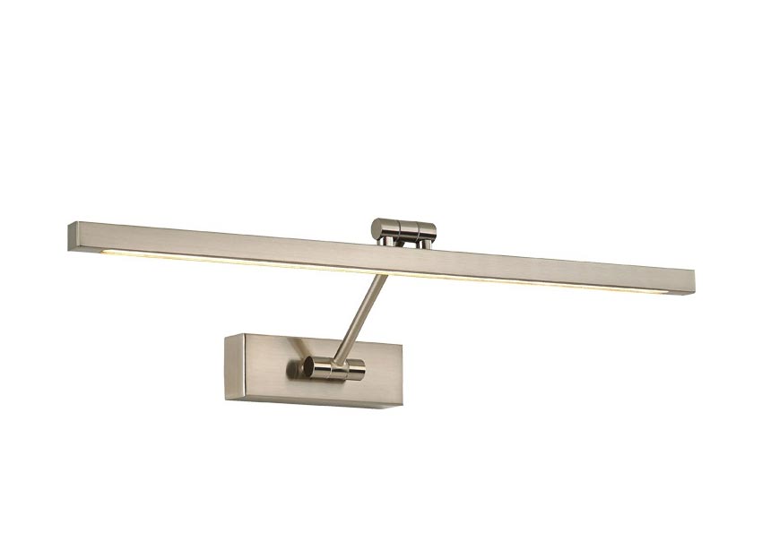 Modern 54cm Square Section LED Adjustable Picture Satin Nickel