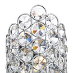 Dar Frost Switched Crystal Wall Light Polished Chrome