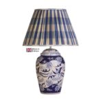 Fawkes Blue/White Ceramic Table Lamp Base Only British Made