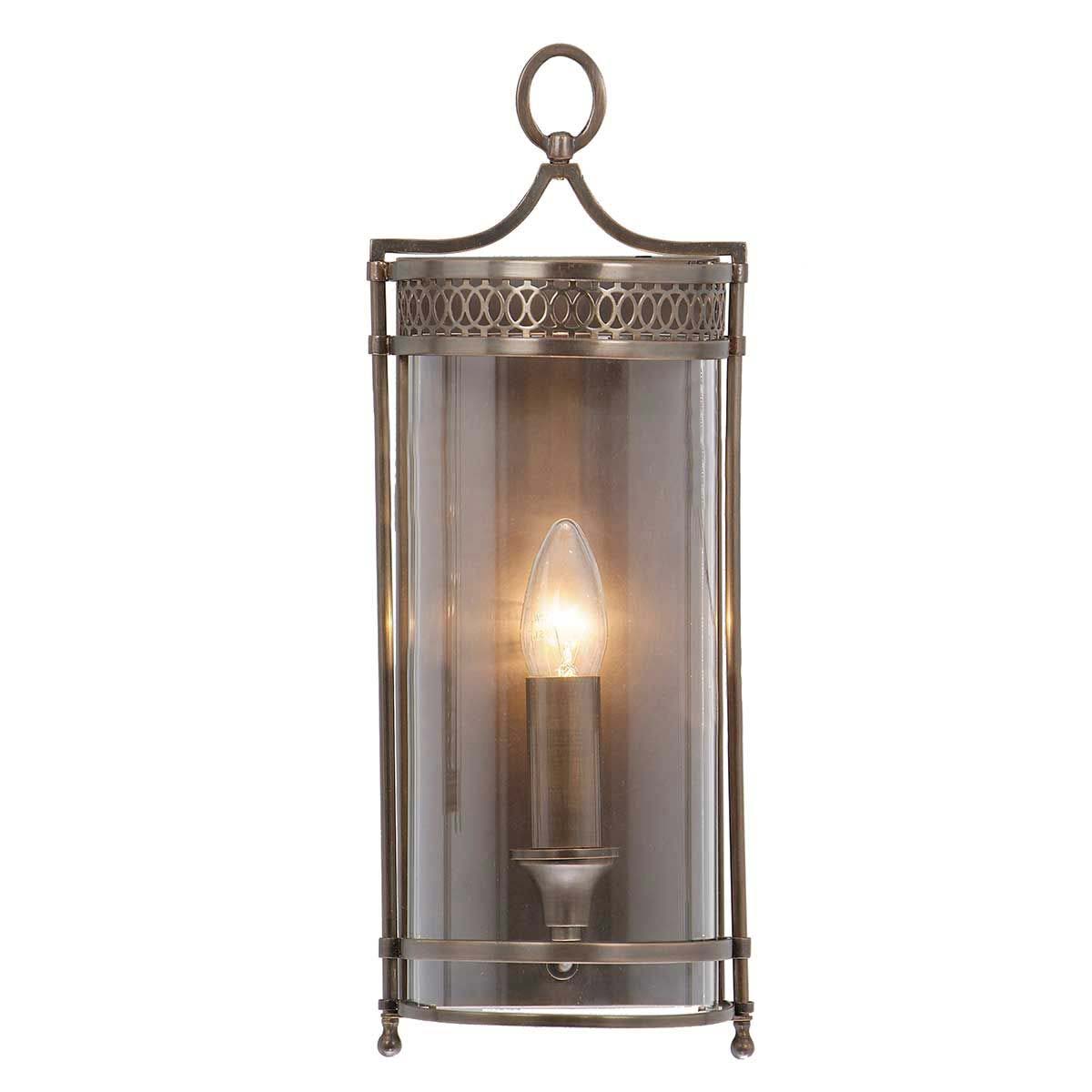 Elstead Guildhall Dark Bronze Flush Georgian Wall Lantern