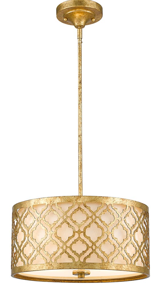 Gilded Nola Arabella 2 Light Duo Mount Medium Pendant Distressed Gold