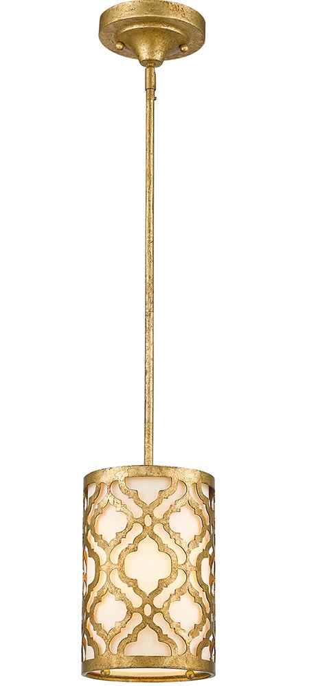 Gilded Nola Arabella 1 Light Duo Mount Mini Pendant Distressed Gold