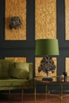 Gingko Leaf Handmade Single Wall Washer Light Black / Gold