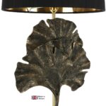Gingko Leaf Handmade Table Lamp Base Only Black / Gold