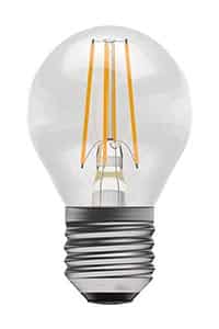 Golf ball light bulb image on white background