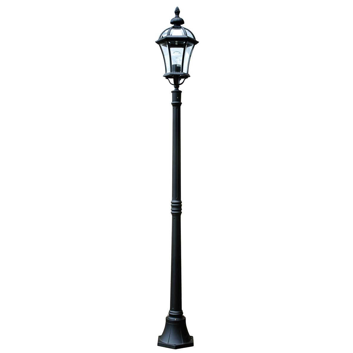 Elstead Ledbury 1 Light Traditional Outdoor Lamp Post Black