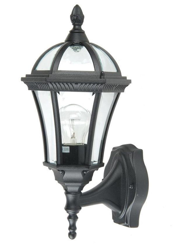 Ledbury 1 light traditional outdoor wall lantern black