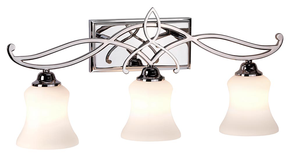 Hinkley Brooke 3 Light Bathroom Above Mirror Light Polished Chrome