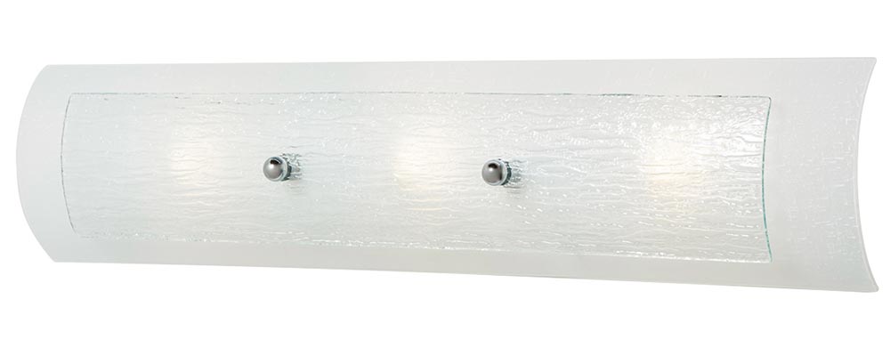 Hinkley Duet Curved Glass 3 Light Bathroom Wall Light IP44