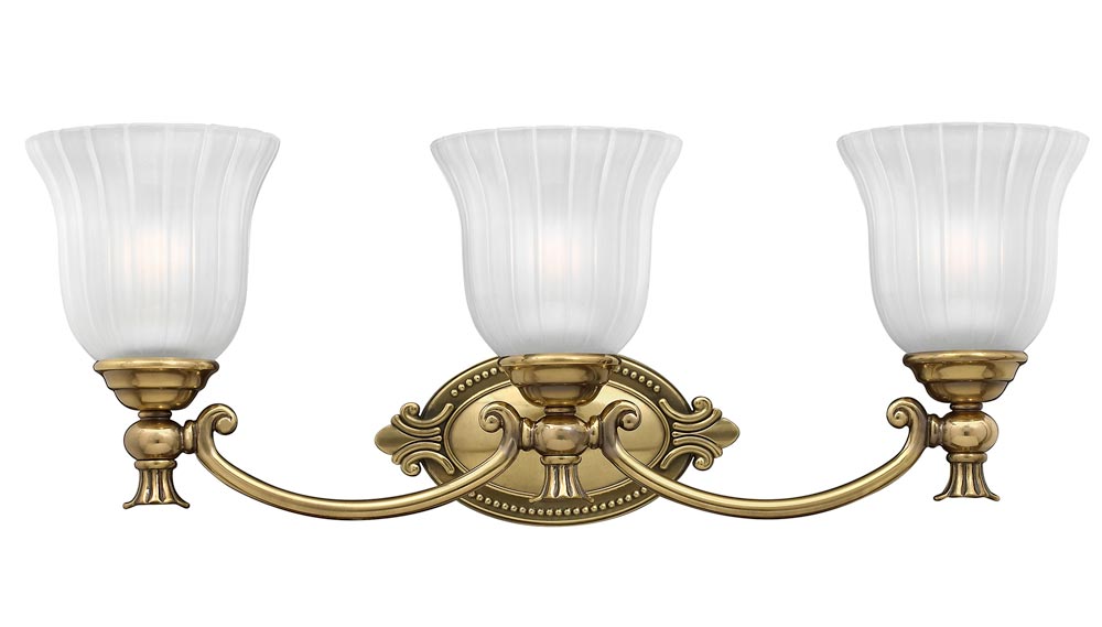 Brass bathroom clearance mirror light