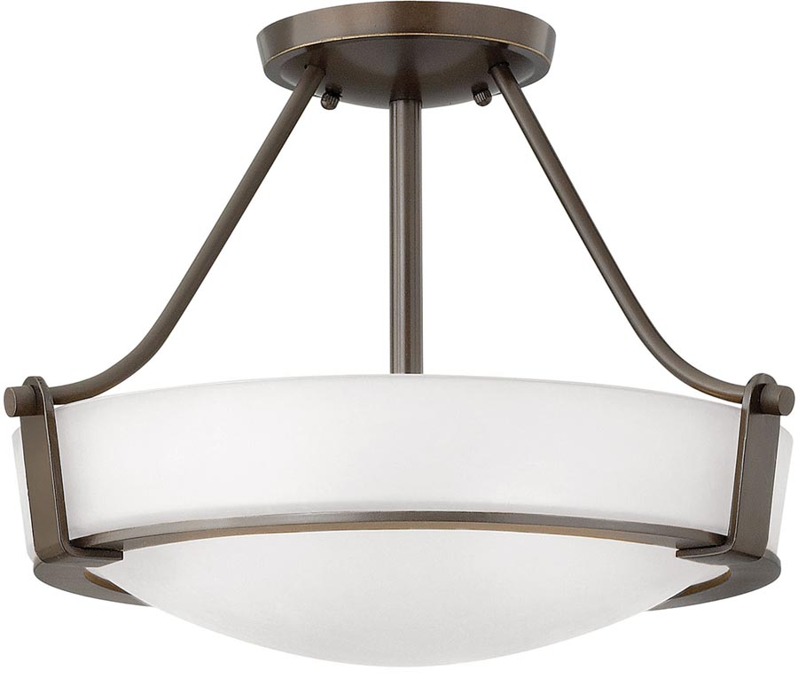 Hinkley Hathaway 2 Light Semi Flush Mount Ceiling Light Olde Bronze