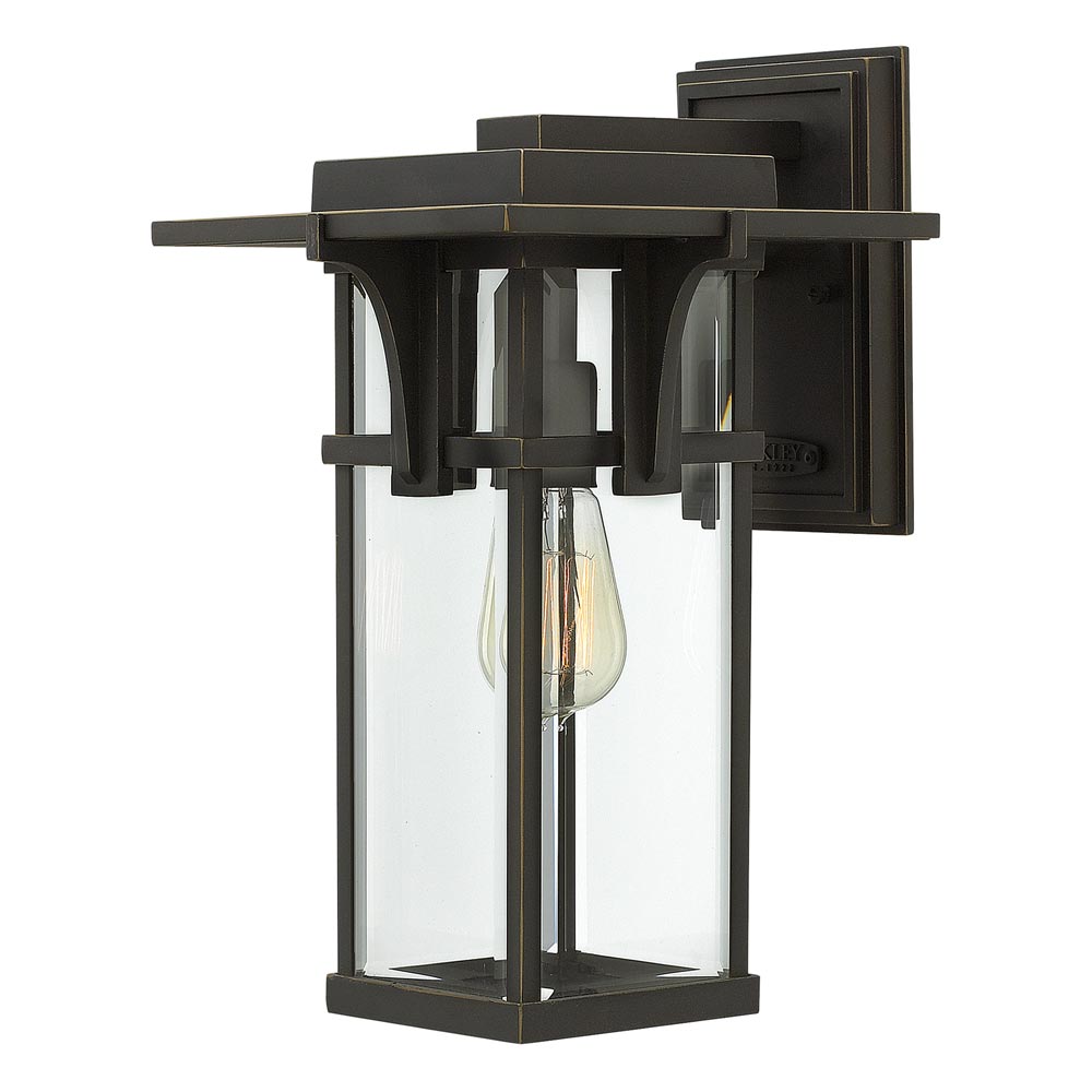 Hinkley Manhattan Medium Outdoor Wall Lantern Oil Rubbed Bronze