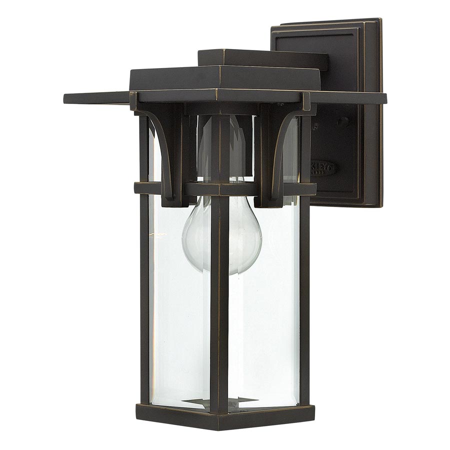 Hinkley Manhattan Small Outdoor Wall Lantern Oil Rubbed Bronze