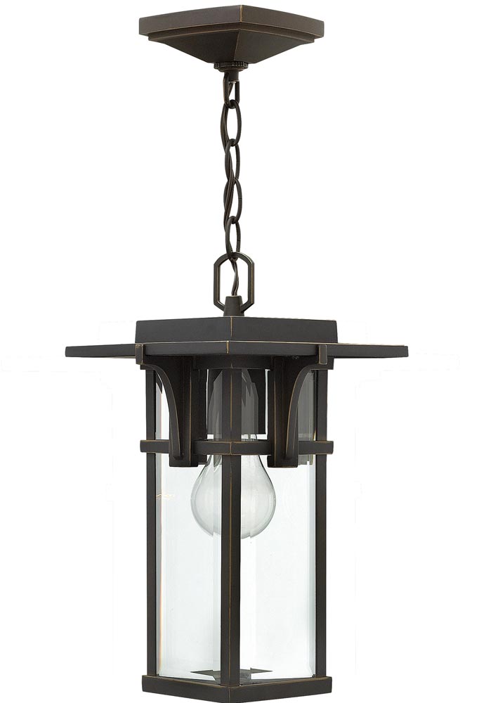 Hinkley Manhattan Outdoor Porch Chain Lantern Oil Rubbed Bronze