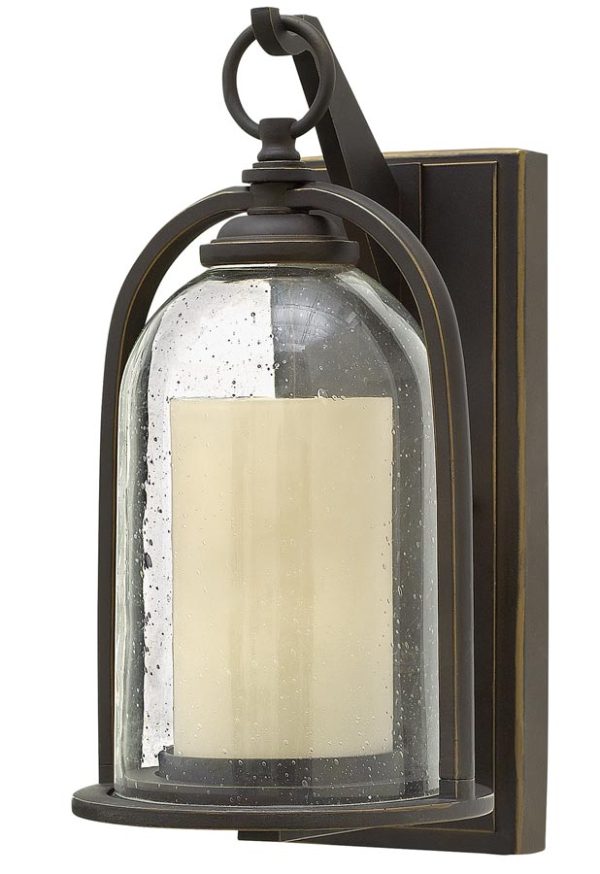 Hinkley Quincy 1 Light Small Outdoor Wall Lantern Oil Rubbed Bronze