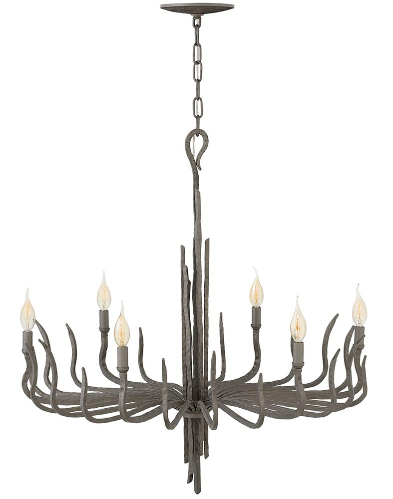 Hinkley Spyre 6 Light Chandelier Metallic Matte Bronze