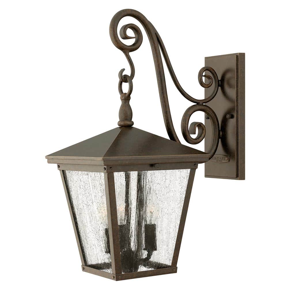 Hinkley Trellis 3 Light Medium Outdoor Wall Lantern Regency Bronze