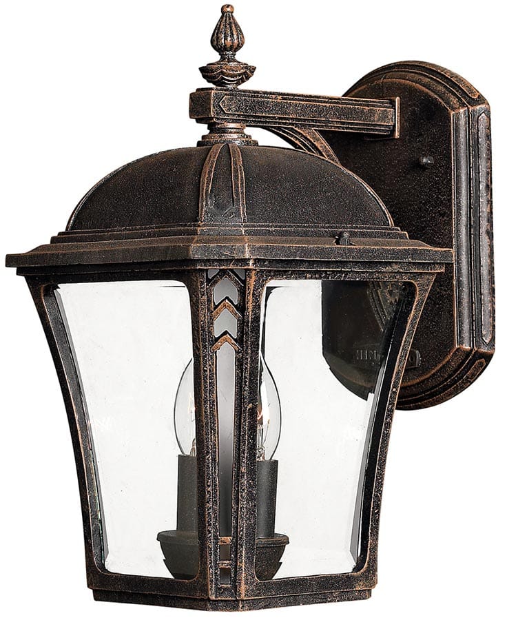 Hinkley Wabash 2 Light Medium Outdoor Wall Lantern Mocha IP44