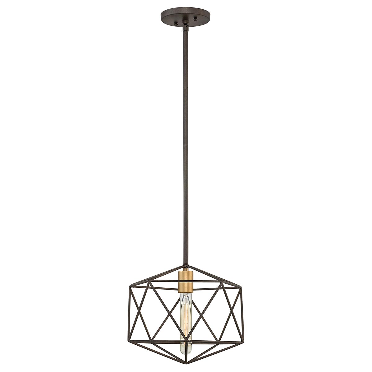 Hinkley Astrid Mini Kitchen Pendant Light Matt Bronze & Gold