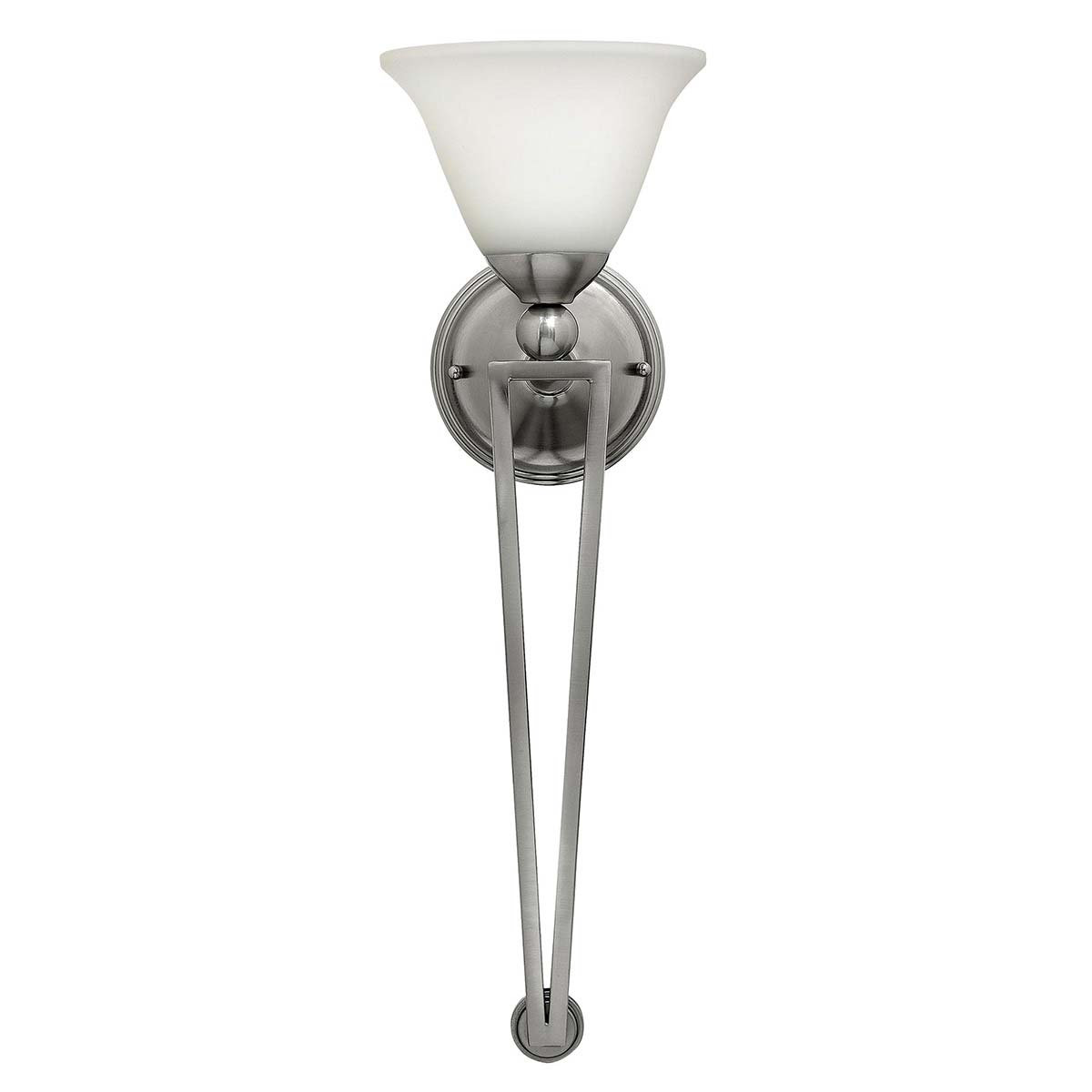 Hinkley Bolla Quality Art Deco Style Torchiere Wall Light Satin Nickel