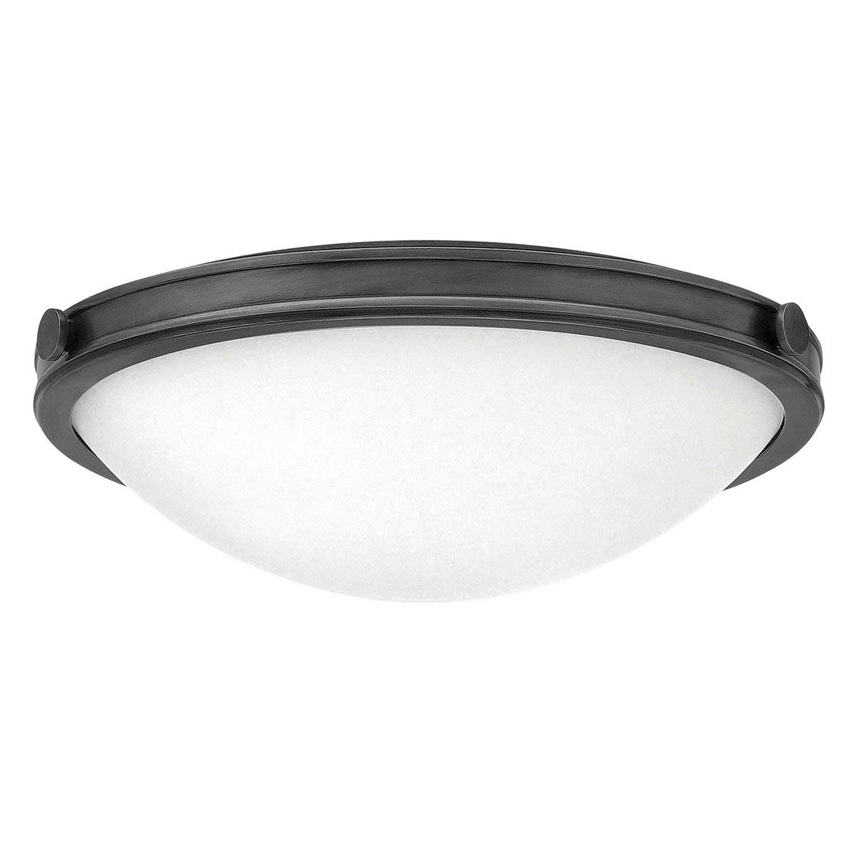 Hinkley Collier 3 Light Flush Mount Ceiling Light in Black Oxide