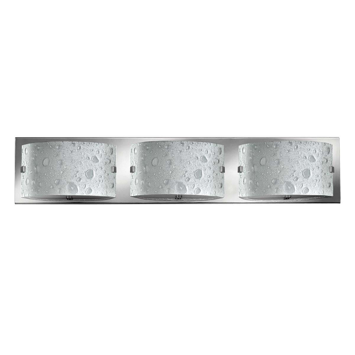 Hinkley Daphne 3 Light Bubble Art Glass Bathroom Wall Light Chrome