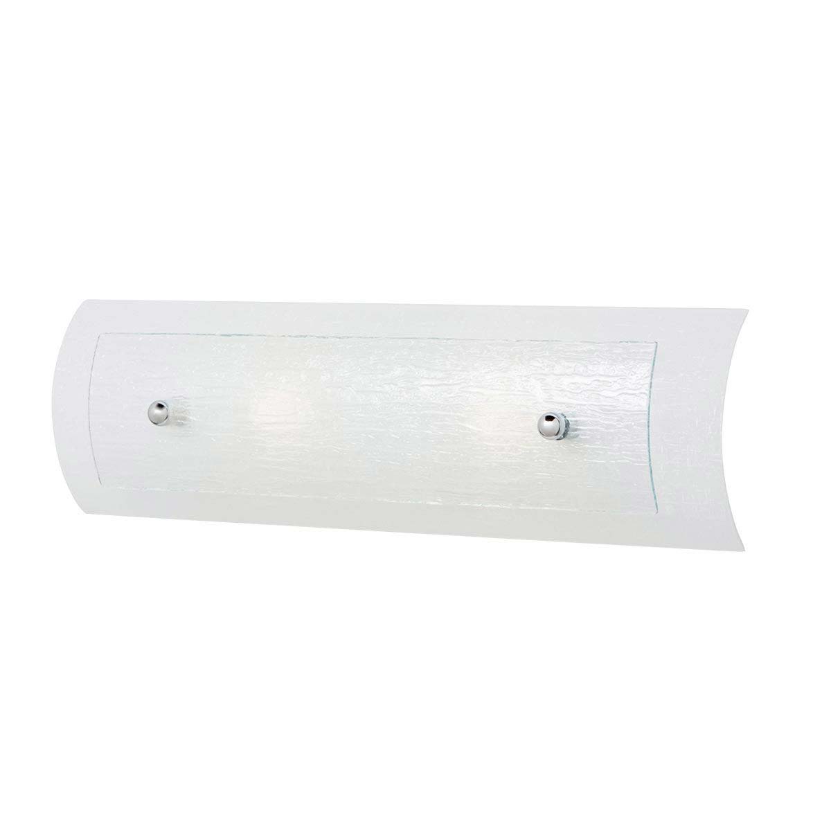 Hinkley Duet Curved Glass 2 Light Bathroom Wall Light IP44
