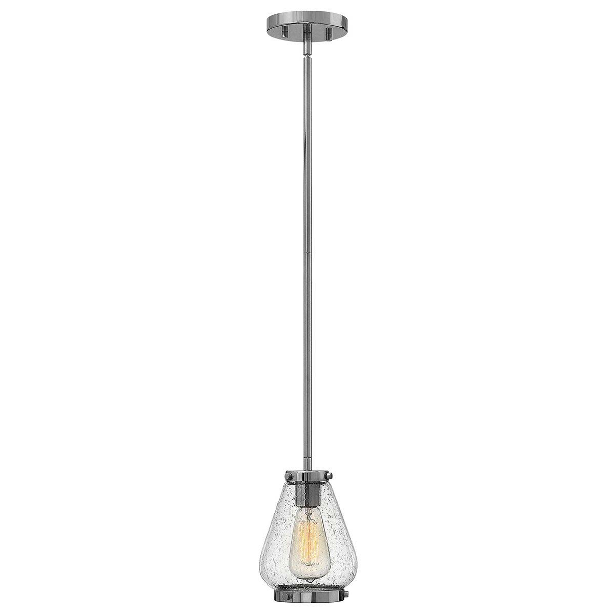 Hinkley Finley Polished Chrome Mini Industrial Pendant Light