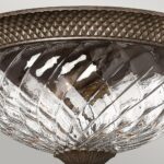 Hinkley Plantation 3 Lamp Large Flush Light Pearl Bronze