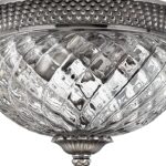 Hinkley Plantation 2 Lamp Small Flush Light Antique Nickel