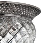 Hinkley Plantation 2 Lamp Small Flush Light Antique Nickel
