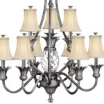 Hinkley Plantation Large 10 Light Chandelier Antique Nickel
