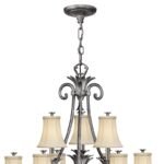 Hinkley Plantation Large 10 Light Chandelier Antique Nickel