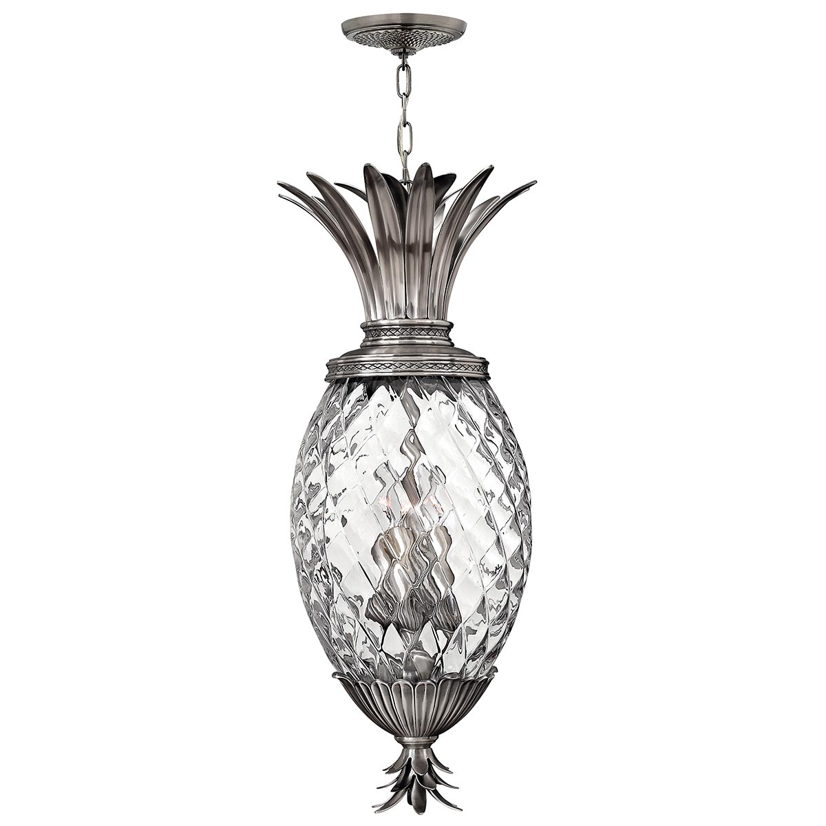 Hinkley Plantation 4 Light Pendant Antique Nickel