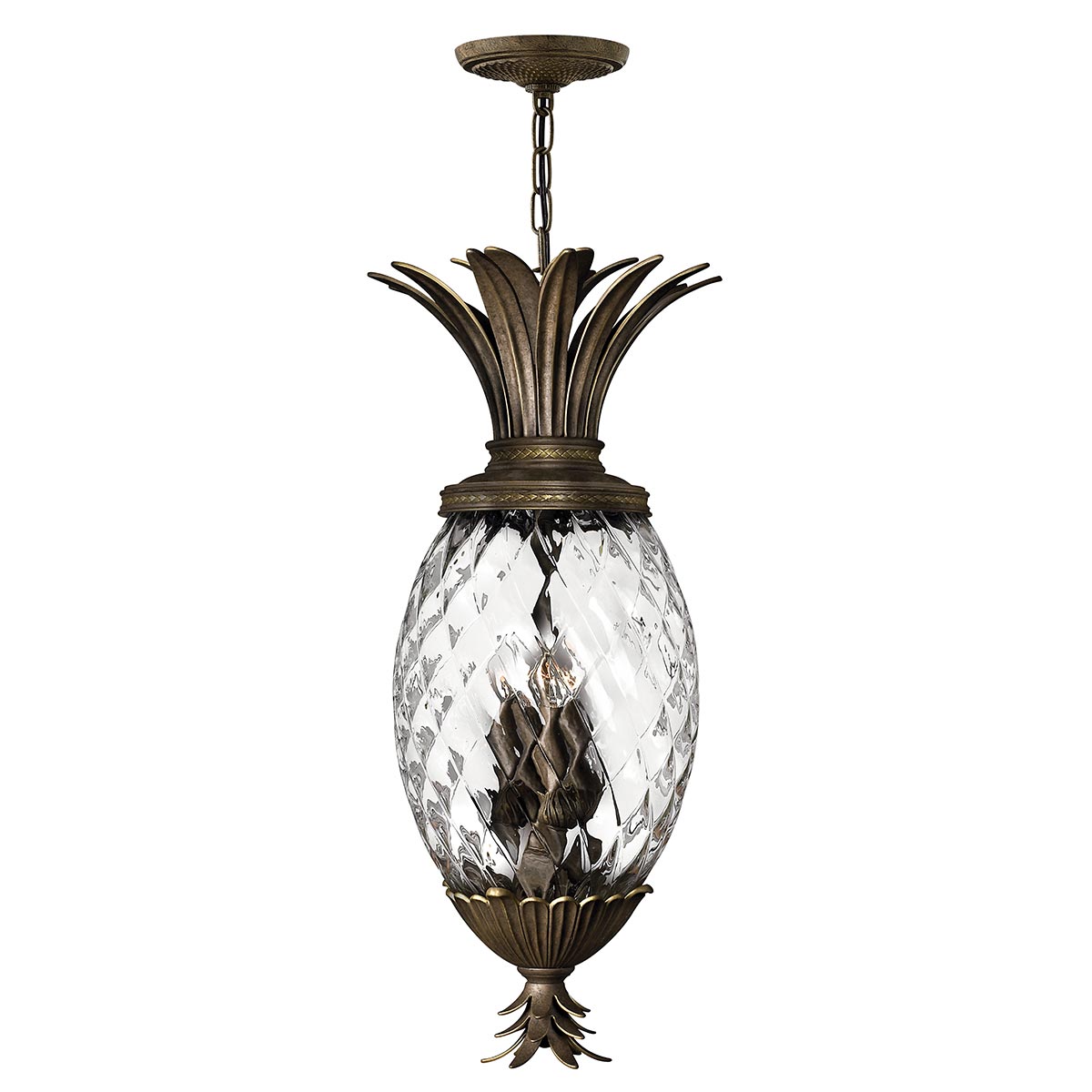 Hinkley Plantation 4 Light Ceiling Pendant Pearl Bronze