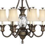 Hinkley Plantation 7 Light Chandelier Pearl Bronze