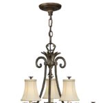 Hinkley Plantation Large 10 Light Chandelier Peal Bronze