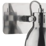 Dar Idaho Switched 2 Light Wall Spotlight Natural Chrome