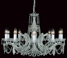 Maria Theresa 5 Light Crystal Chandelier CHROME Maria Theresa 5 Light Crystal Chandelier CHROME