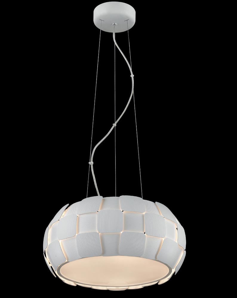 Impex Brigitte Modern White 5 Light Low Energy Pendant