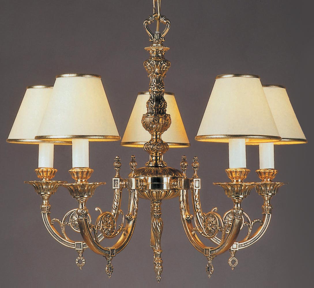 Impex Chelsea Solid Brass 5 Light Chandelier Brooklands Collection