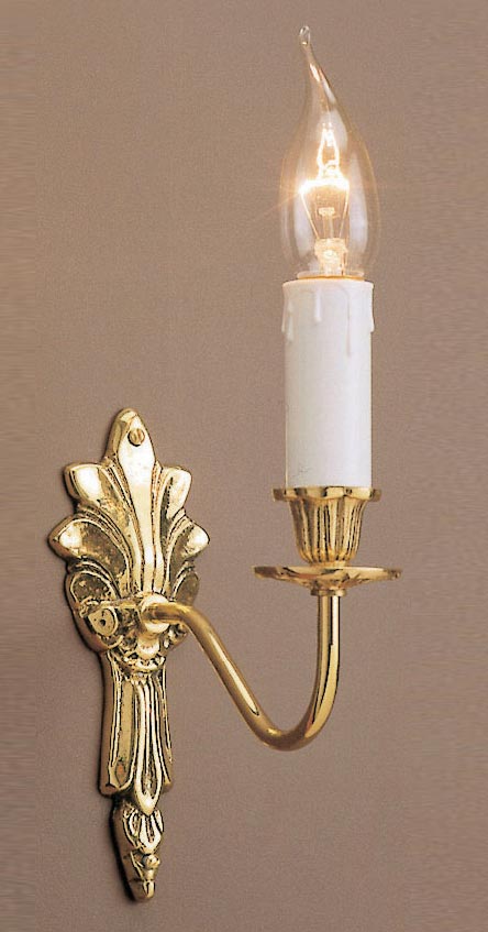 Impex Goodwood Traditional Solid Polished Brass Single Wall Light
