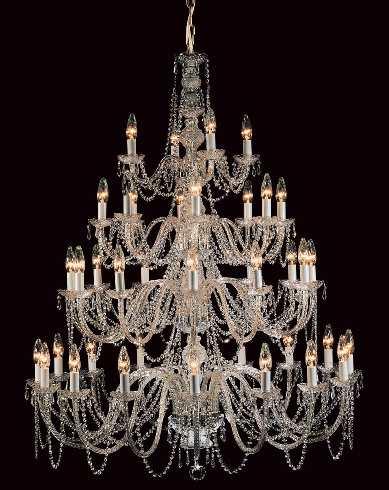 Impex Modra Very Large 40 Light Georgian Style Chandelier Strass Crystal