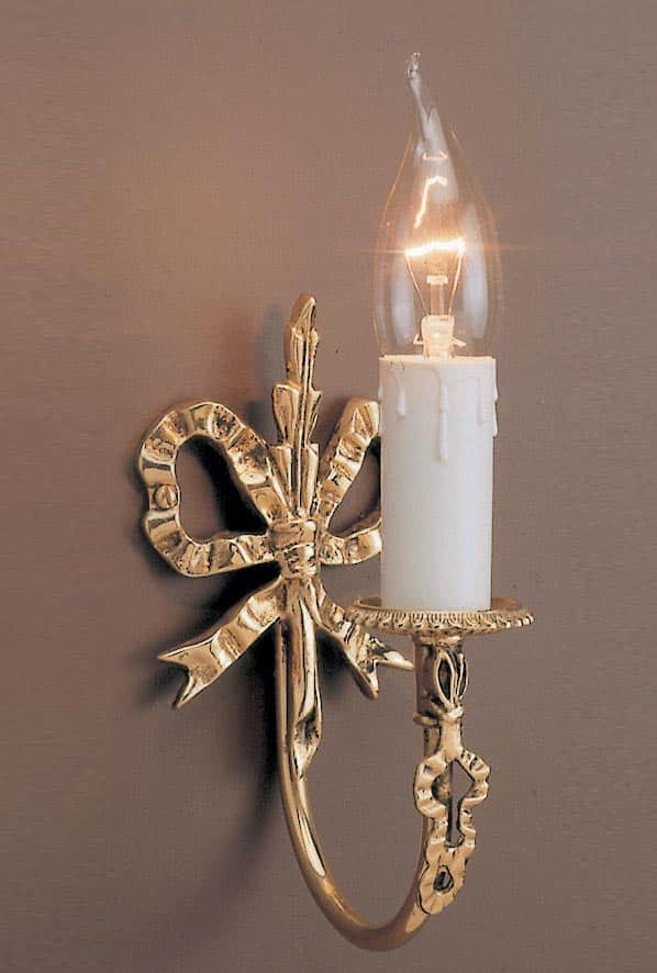 Impex Richmond Solid Brass Ribbon Design Traditional Single Wall Light